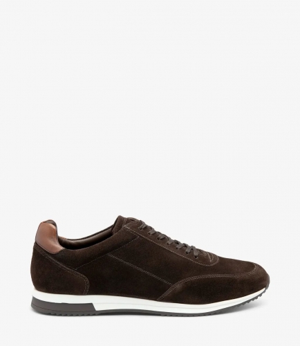Loake Men's Bannister Dark Brown Suede Loake Men's Bannister Dark Brown Suede