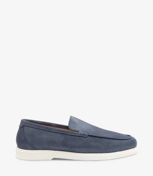 Loake Men's Tuscany Denim Blue Suede