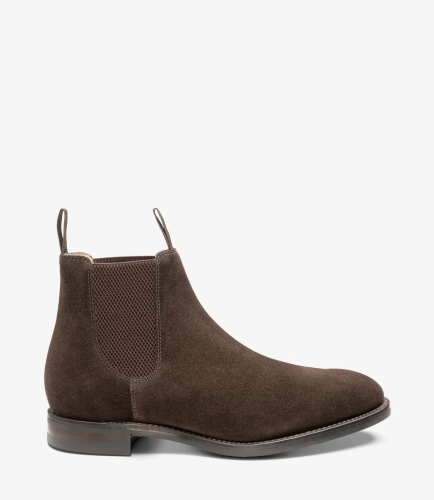 Loake Men's Chatsworth Dark Brown Suede