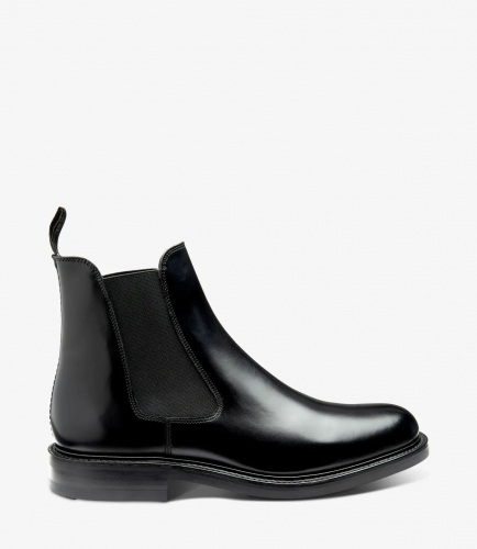 Loake Men's Dorchester Black Polished