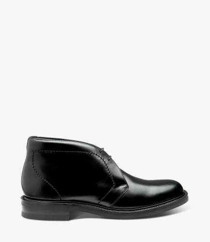 Loake Men's Berkeley Black Polished