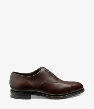 Loake Men's Aldwych Dark Brown Calf Rubber Sole (G-Fit)