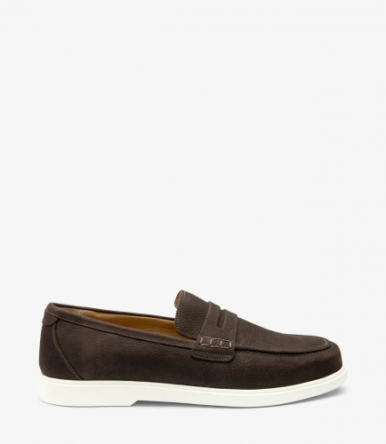 Loake Men's Como Dark Brown Nubuck Loake Men's Como Dark Brown Nubuck