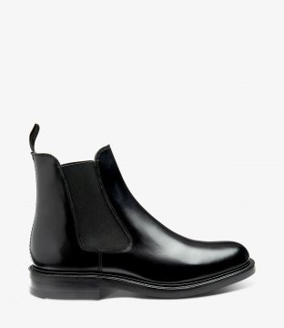 Loake Men's Dorchester Black Polished
