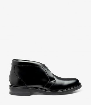 Loake Men's Berkeley Black Polished