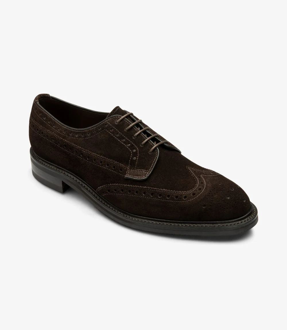 Loake Men's Ripon Dark Brown Suede