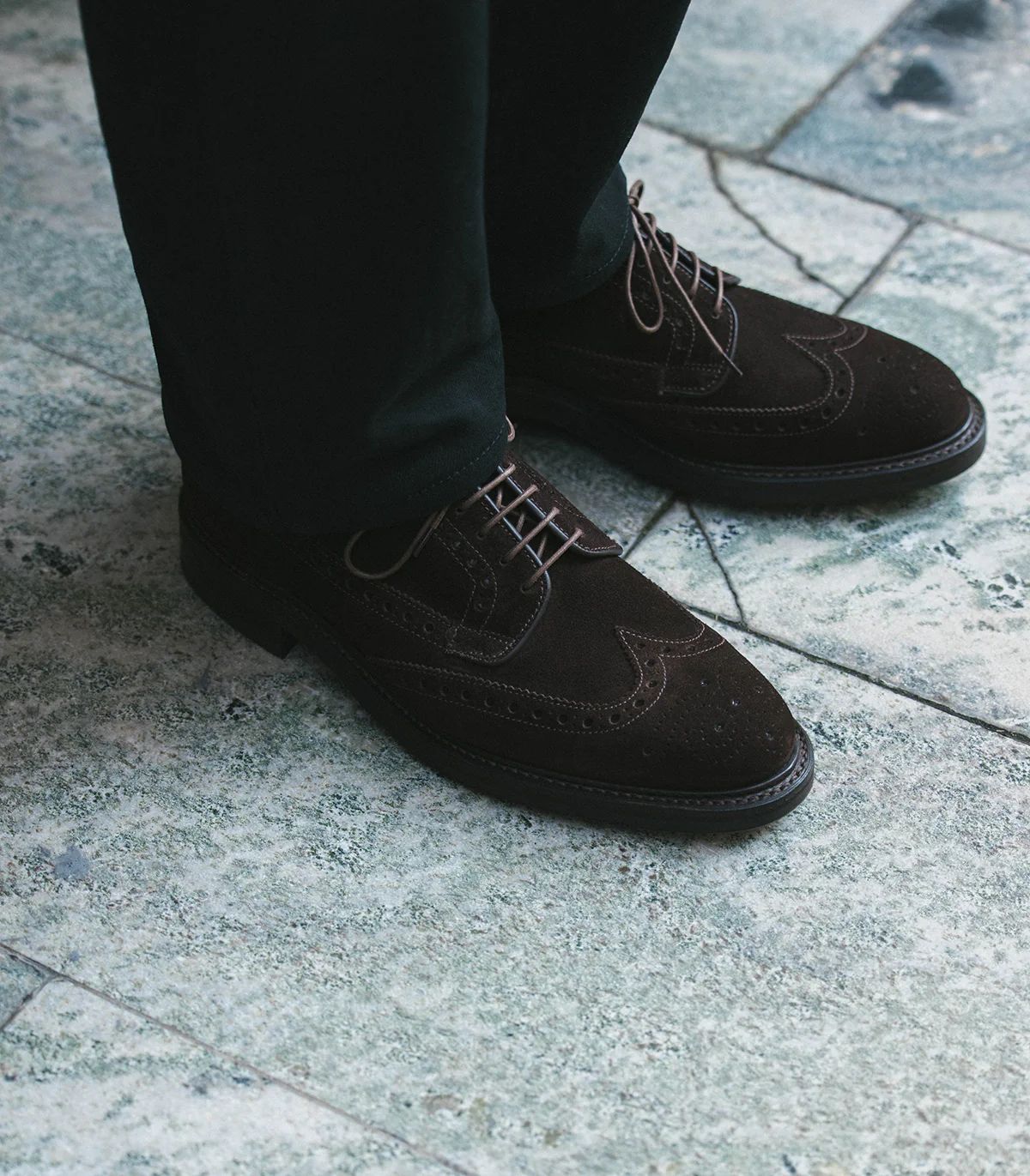 Loake Men's Ripon Dark Brown Suede