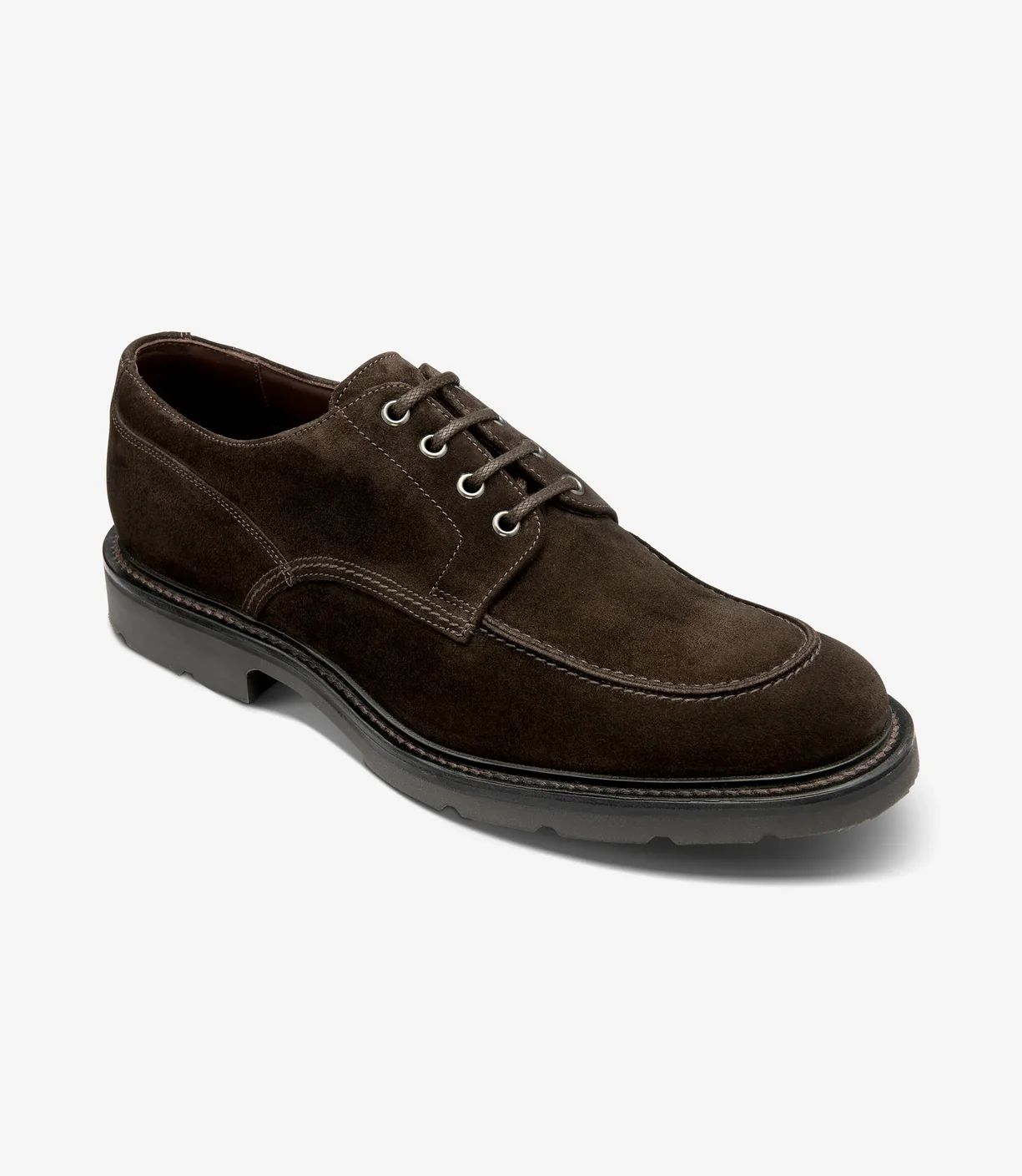Loake Men's Mowbury Dark Brown Suede