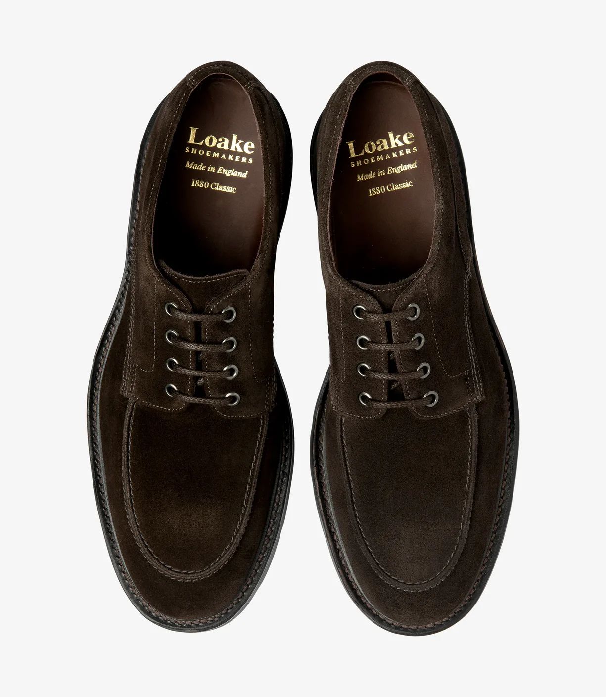 Loake Men's Mowbury Dark Brown Suede