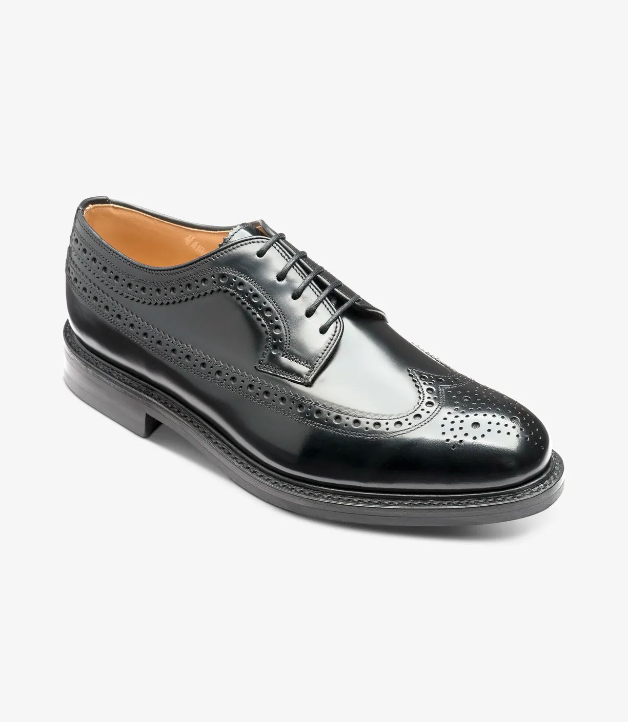 Loake Men's Sovereign Black Polished