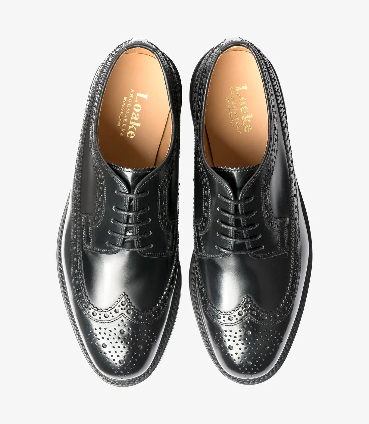 Loake Men's Sovereign Black Polished