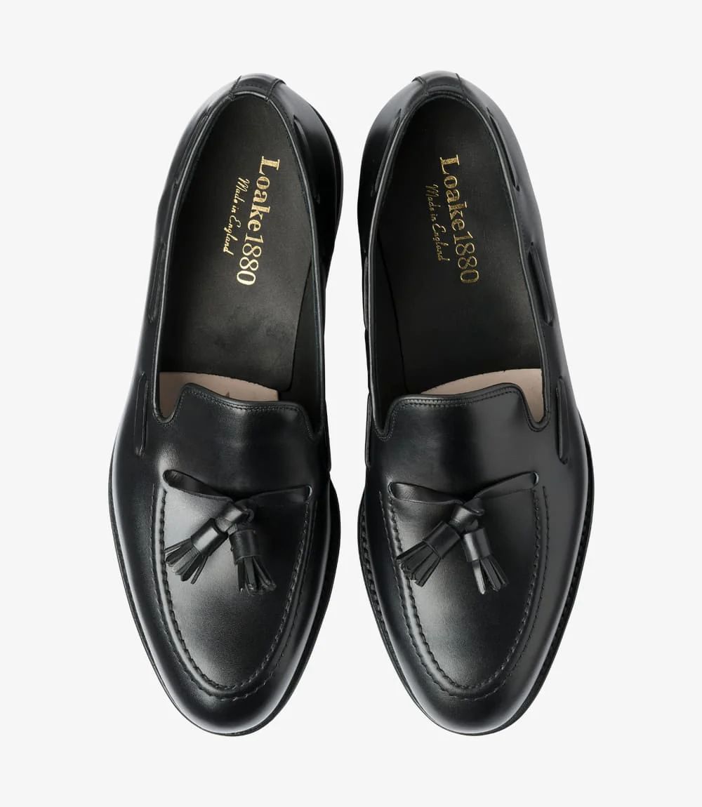Loake Men's Russell Black Calf