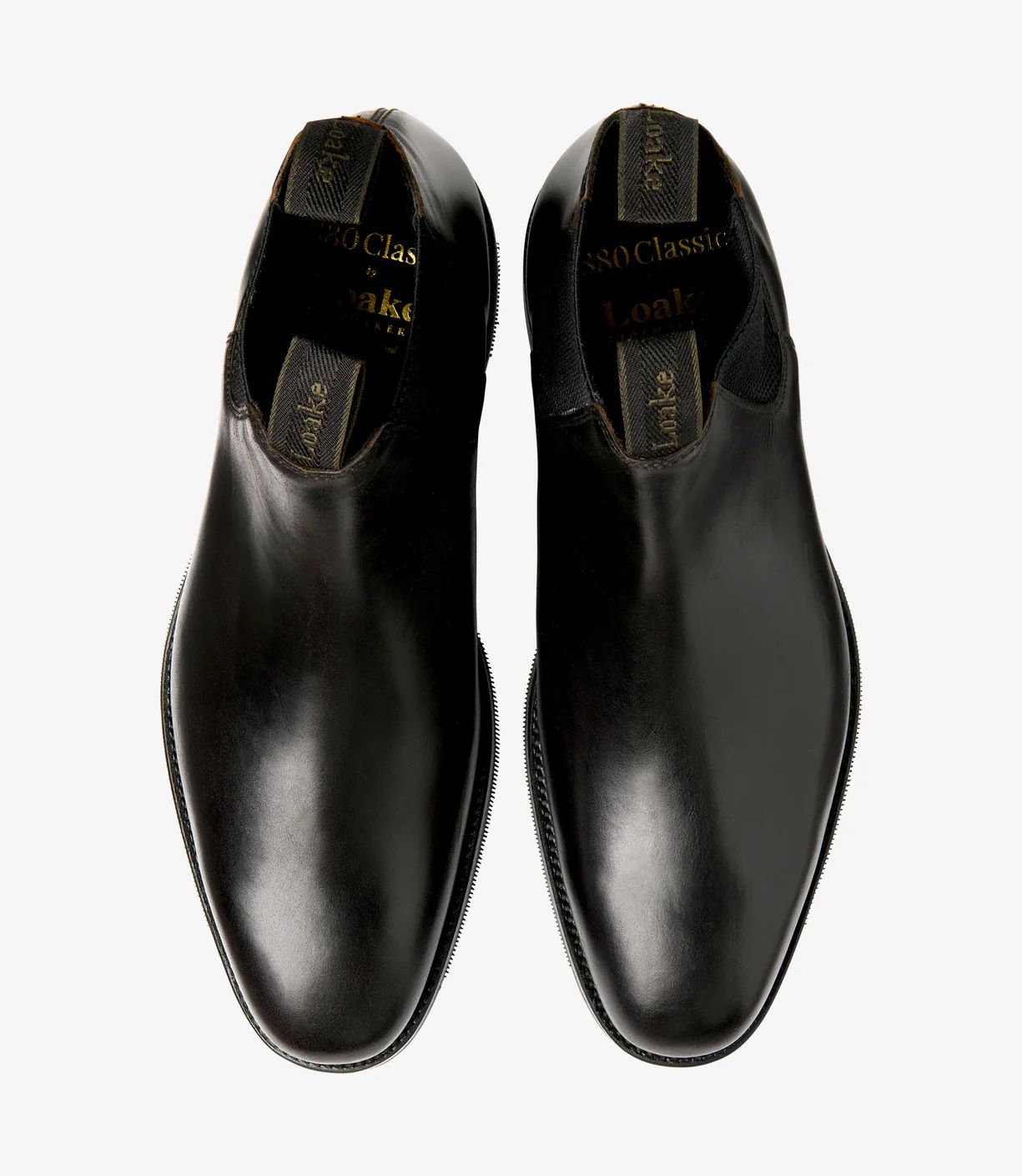 Loake Men's Emsworth Black Calf