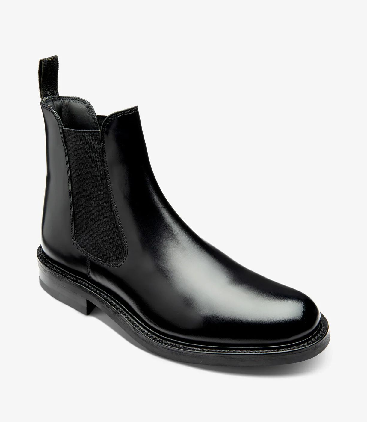 Loake Men's Dorchester Black Polished