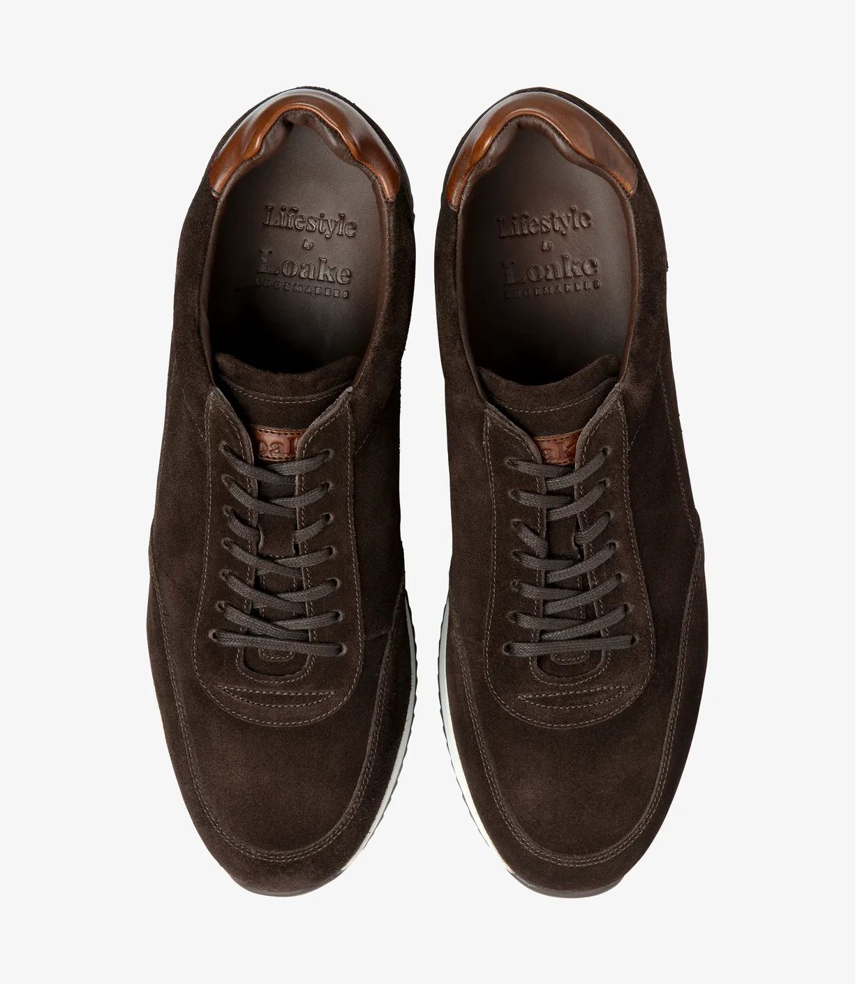 Loake Men's Bannister Dark Brown Suede