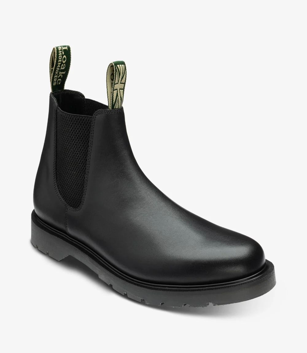 Loake Men's McCauley Black Waxy
