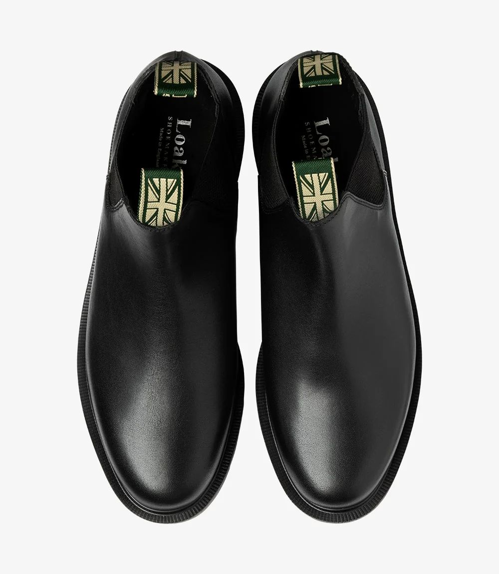 Loake Men's McCauley Black Waxy