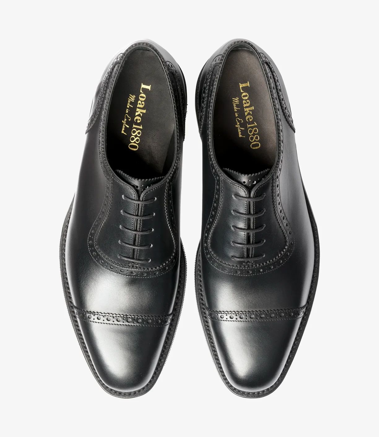 Loake Men's Fleet Black Calf