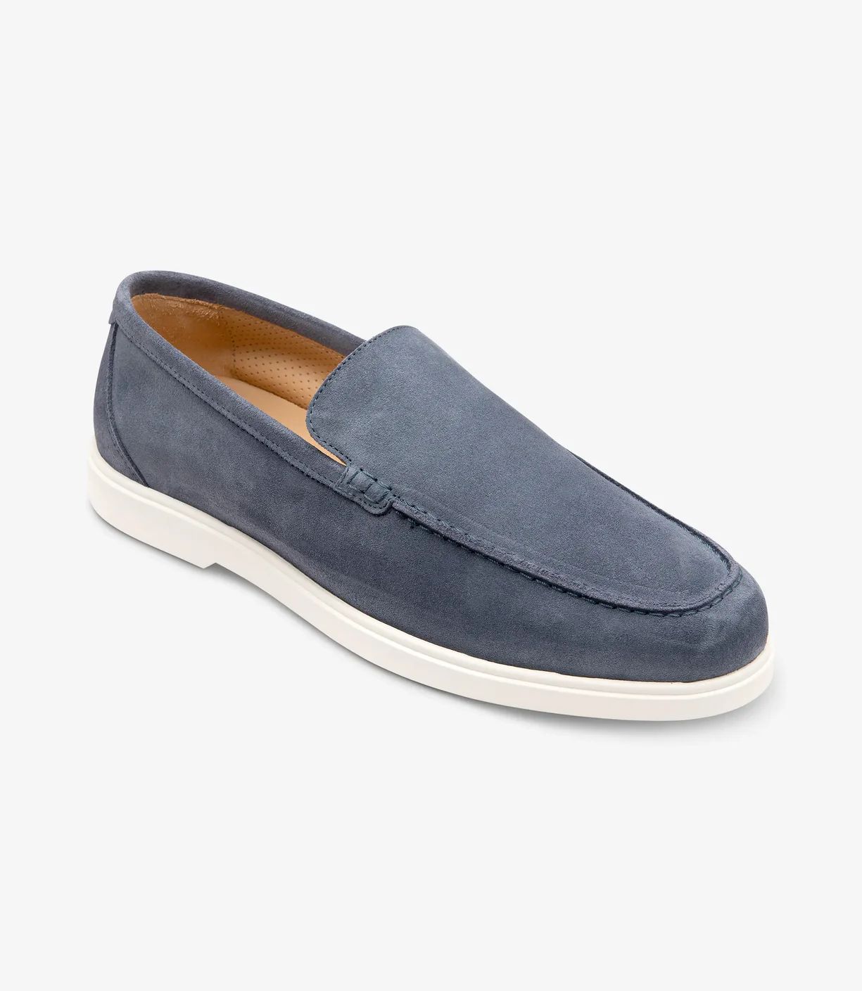 Loake Men's Tuscany Denim Blue Suede