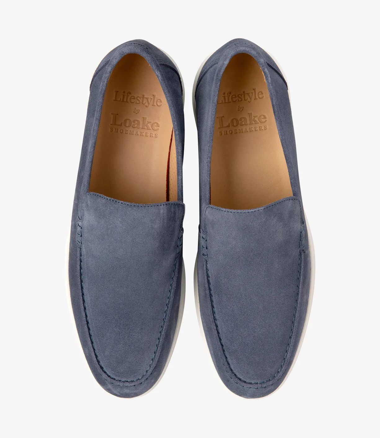 Loake Men's Tuscany Denim Blue Suede