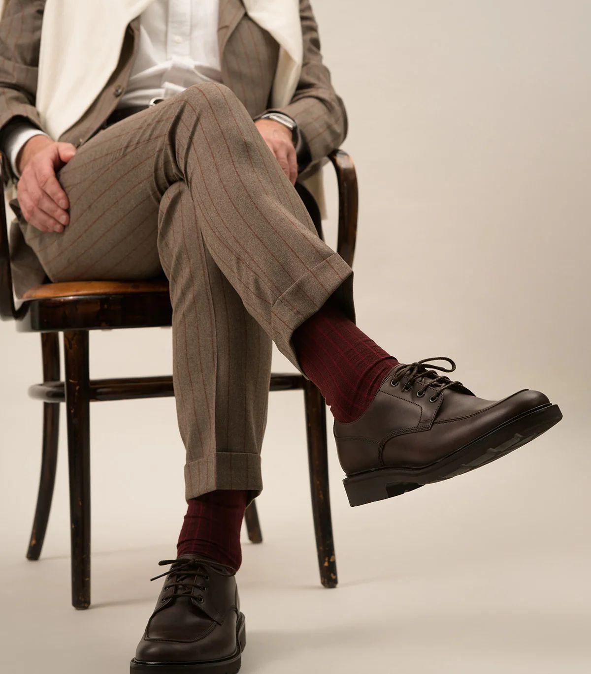 Loake Men's Mowbury Dark Brown Waxy