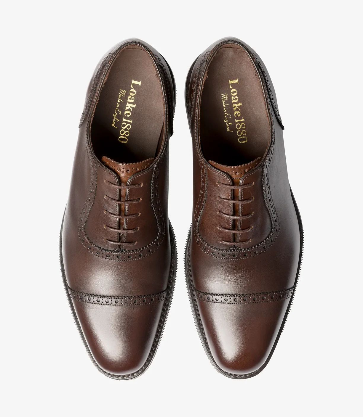 Loake Men's Fleet Dark Brown Calf