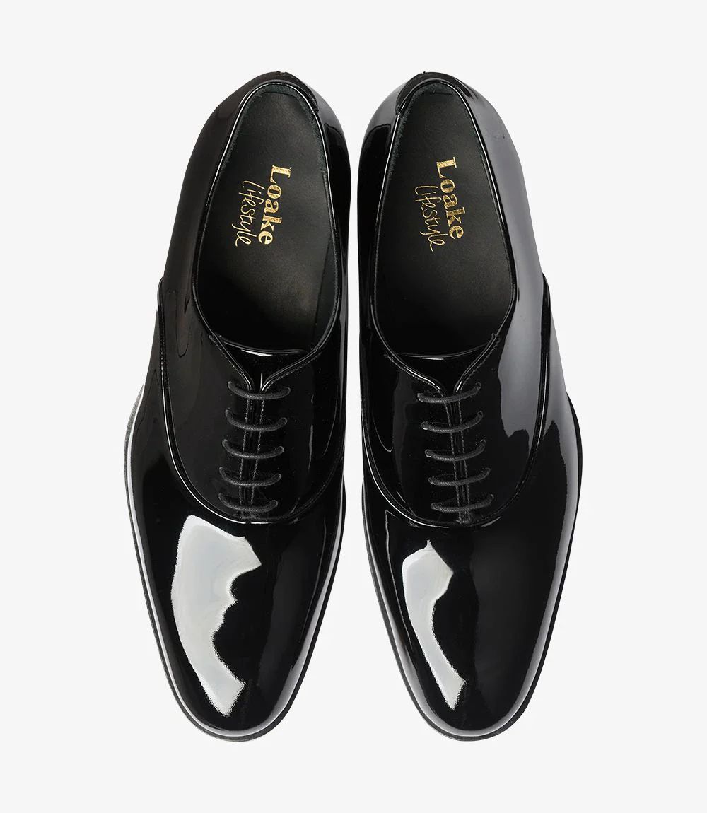 Loake Men's Black Patent Shoe