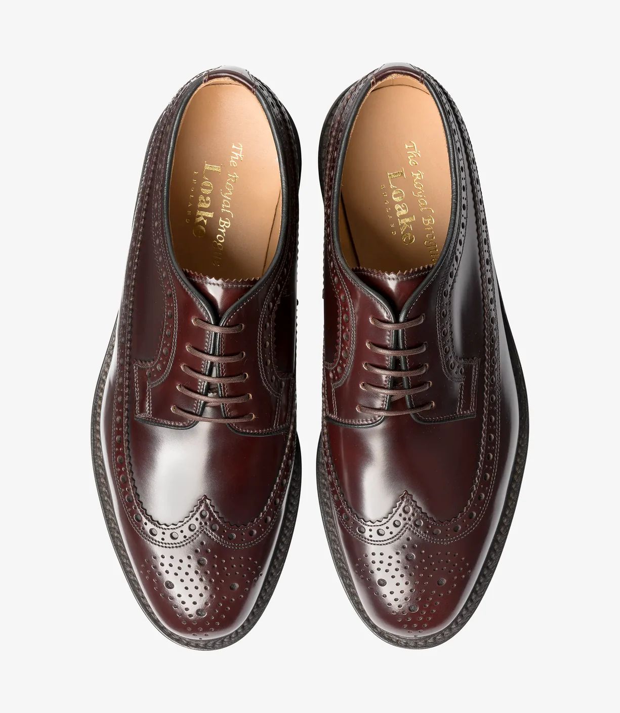 Loake Men's Royal Burgundy Polished