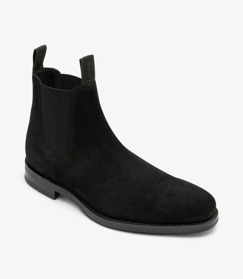 Loake Men's Emsworth Black Suede