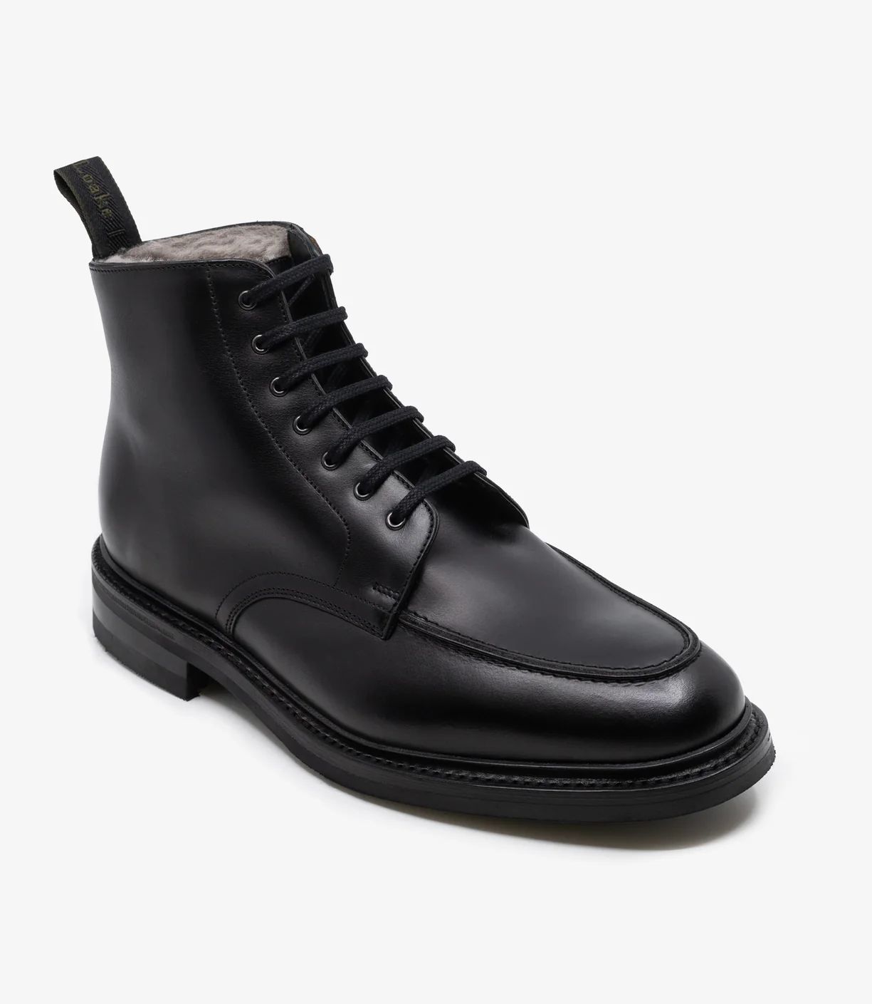 Loake Men's Gisbourne Black Shearling