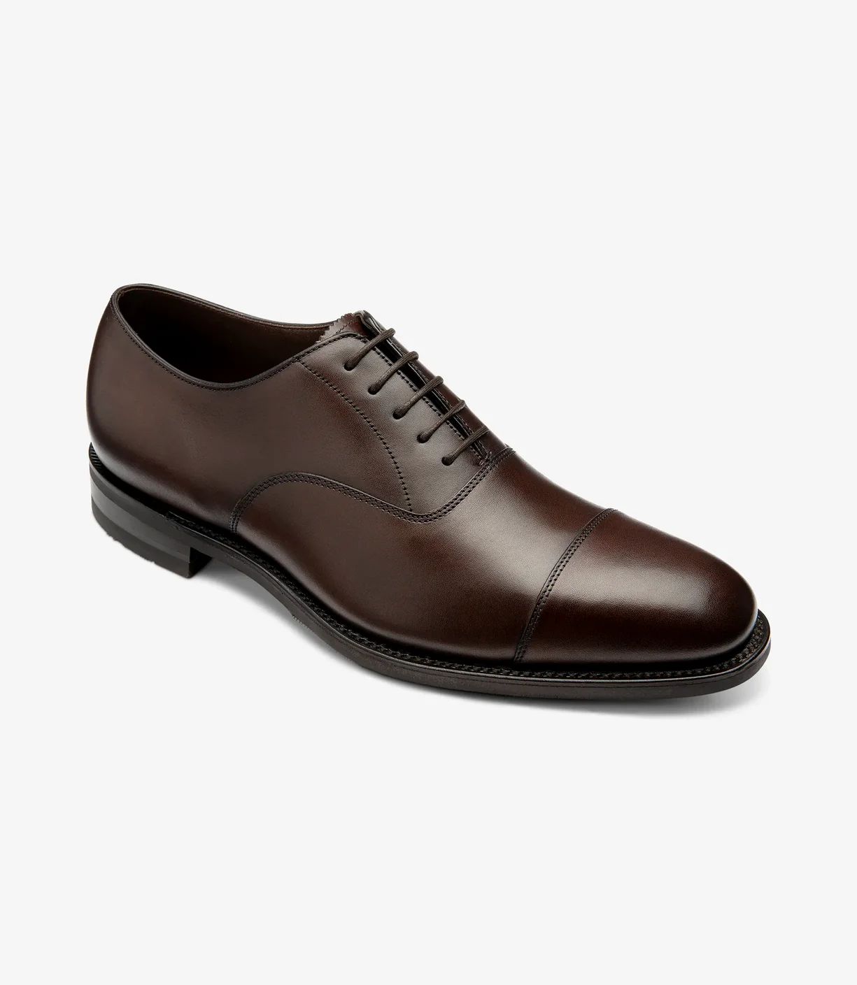 Loake Men's Aldwych Dark Brown Calf Rubber Sole (G-Fit)