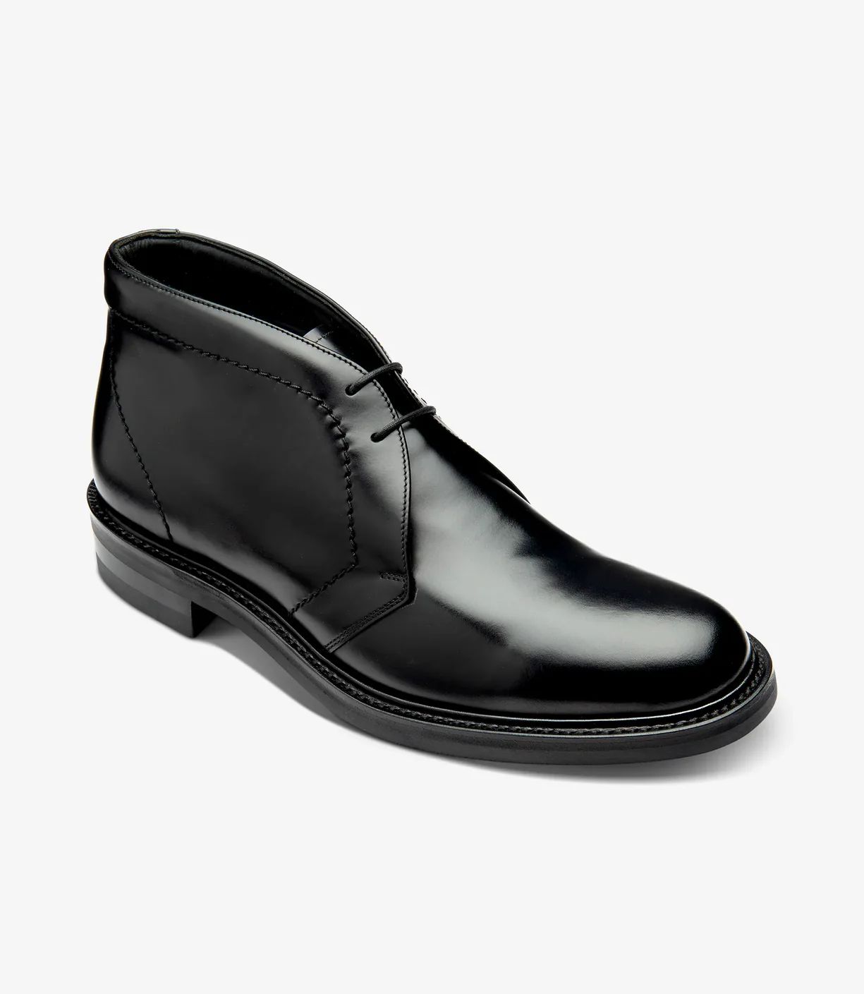 Loake Men's Berkeley Black Polished