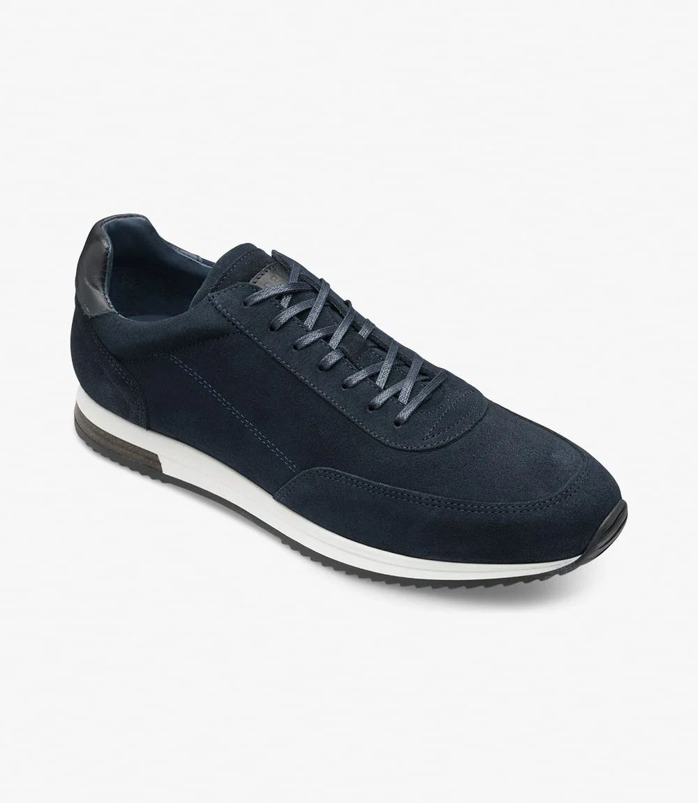 Loake Men's Bannister Navy Suede