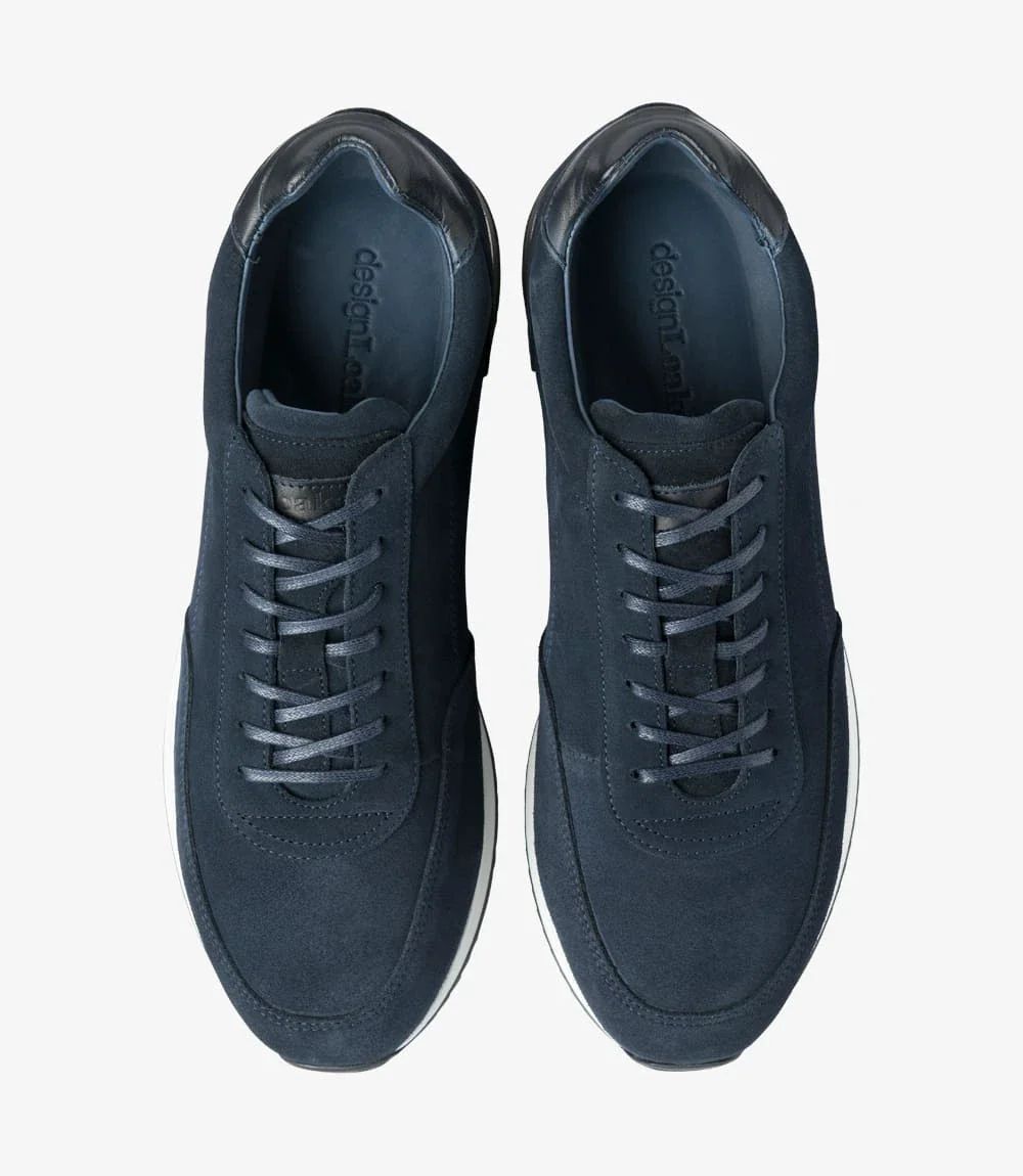 Loake Men's Bannister Navy Suede