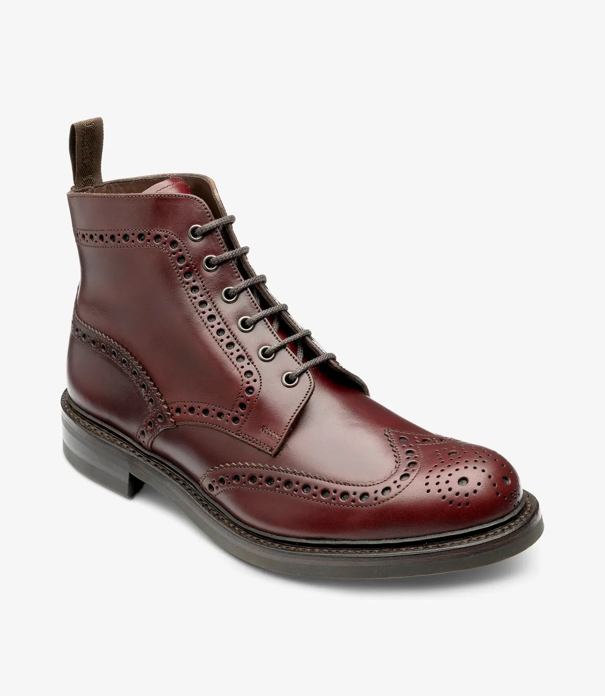 Loake Men's Bedale Burgundy Chromexcel