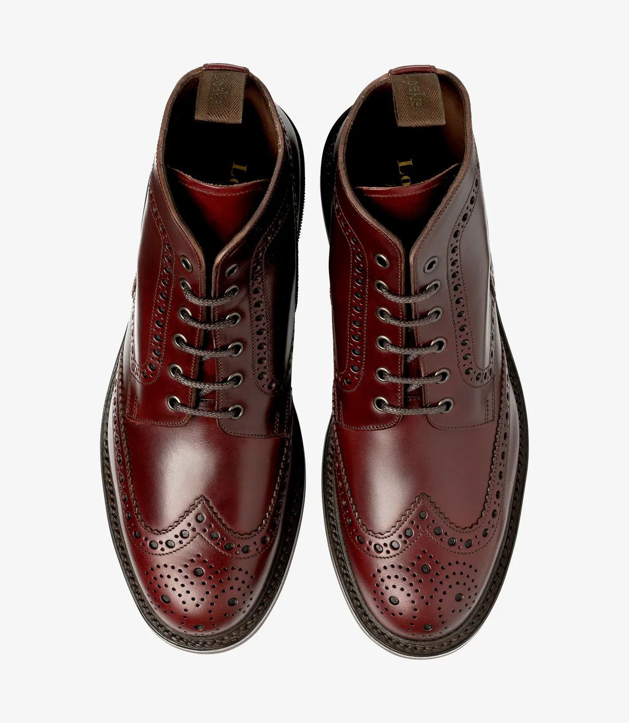 Loake Men's Bedale Burgundy Chromexcel