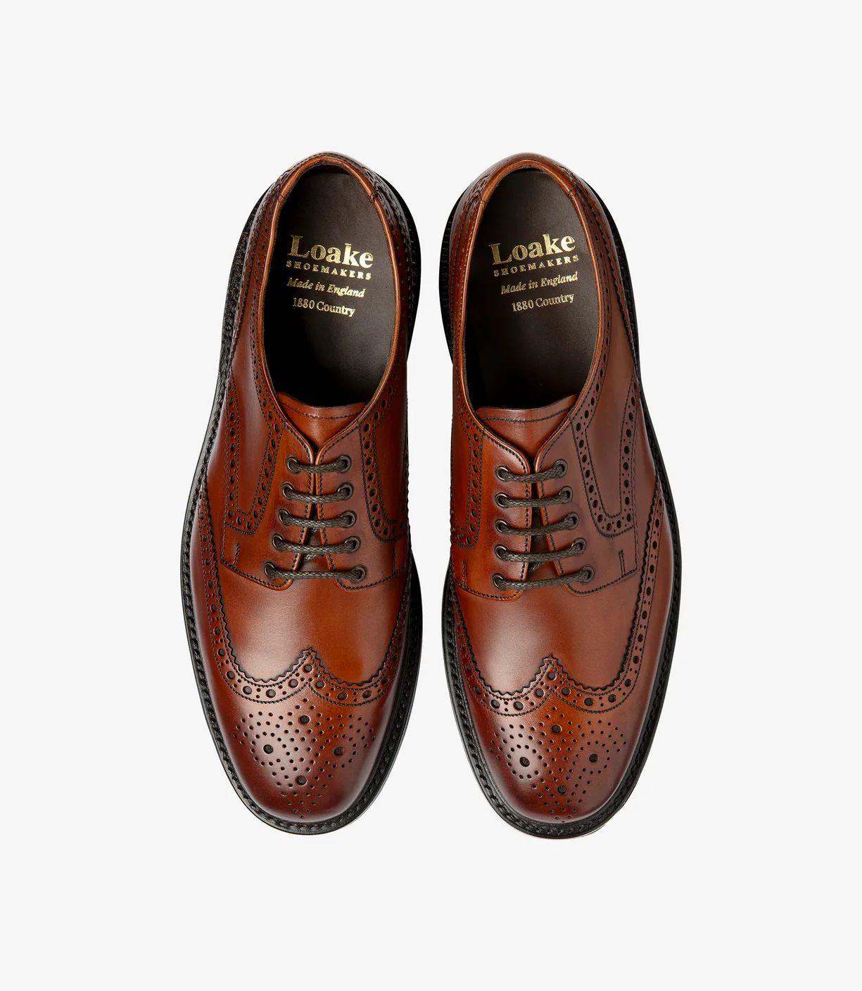 Loake Men's Chester Mahogany Calf