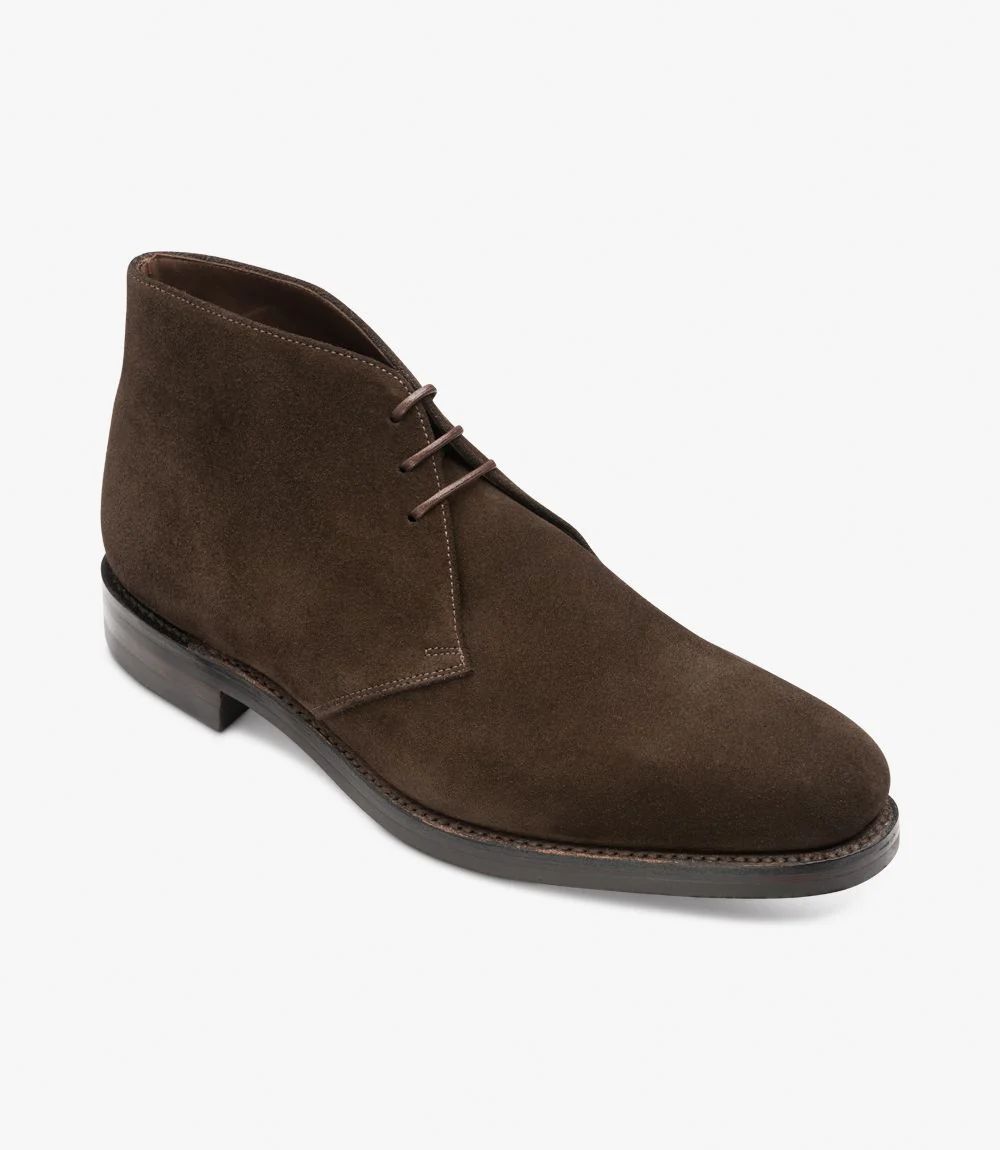 Loake Men's Pimlico Dark Brown Suede