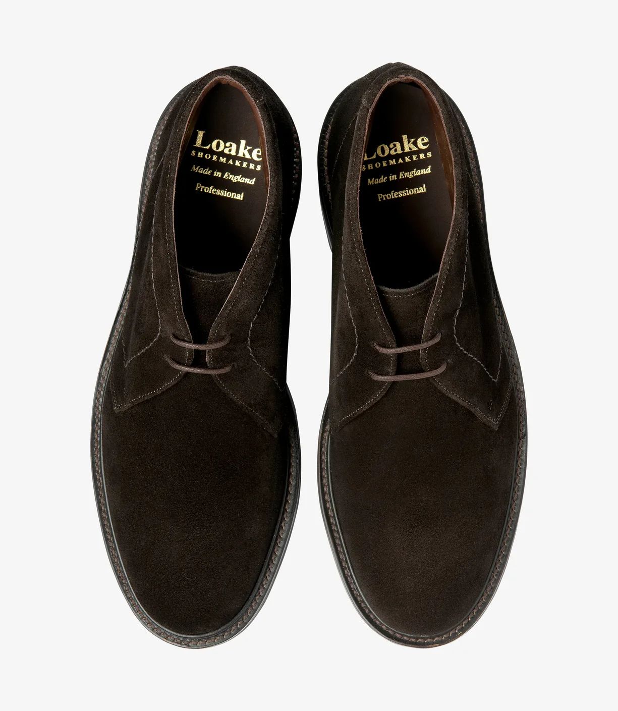 Loake Men's Berkeley Dark Brown Suede