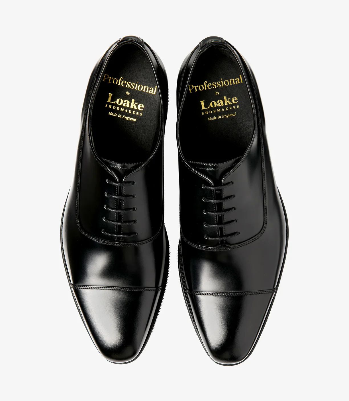Loake Men's Truman Black Polished