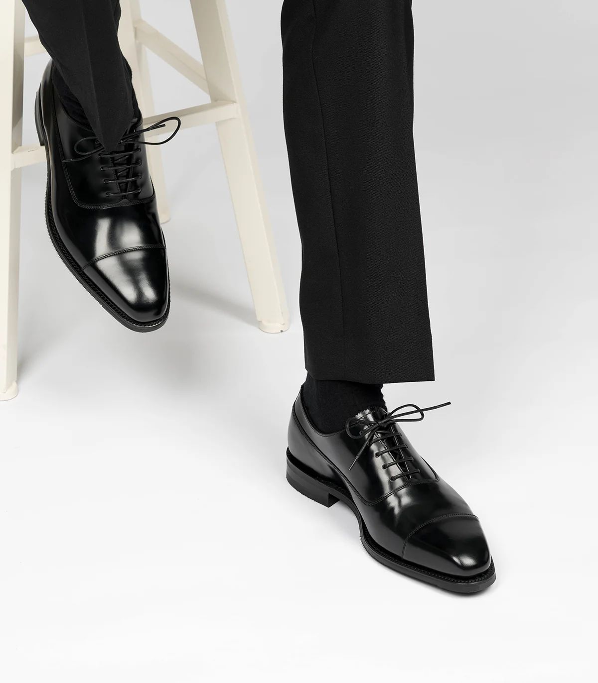 Loake Men's Truman Black Polished