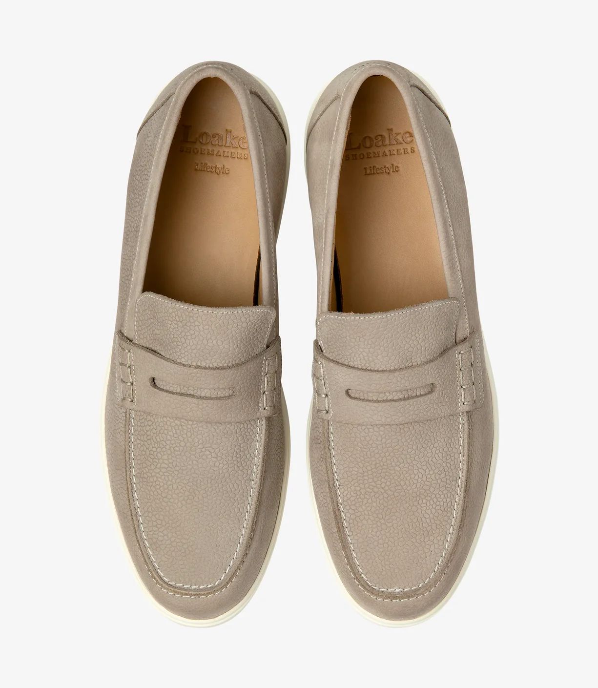Loake Men's Como Grey Nubuck