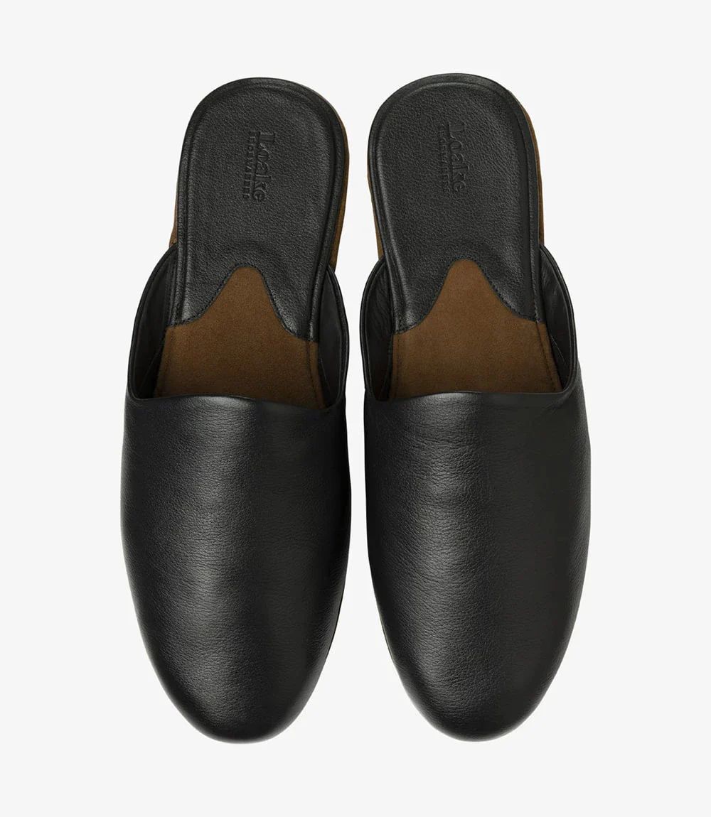 Loake Men's Garrick Black Grain