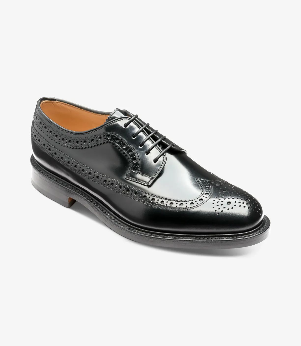Loake Men's Royal Black Polished