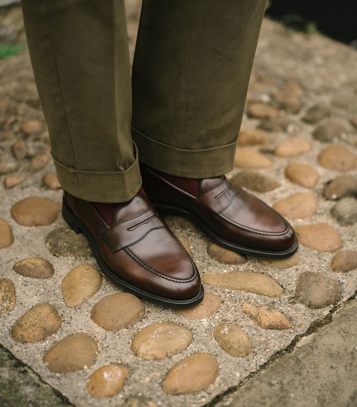 Loake Men's Imperial Dark Brown Waxy