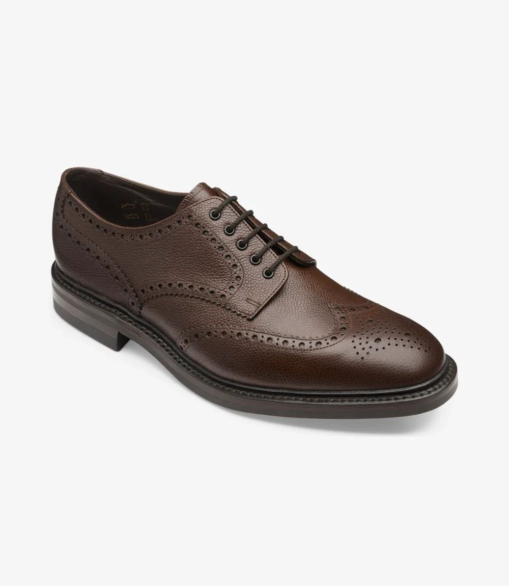Loake Men's Badminton Dark Brown Grain