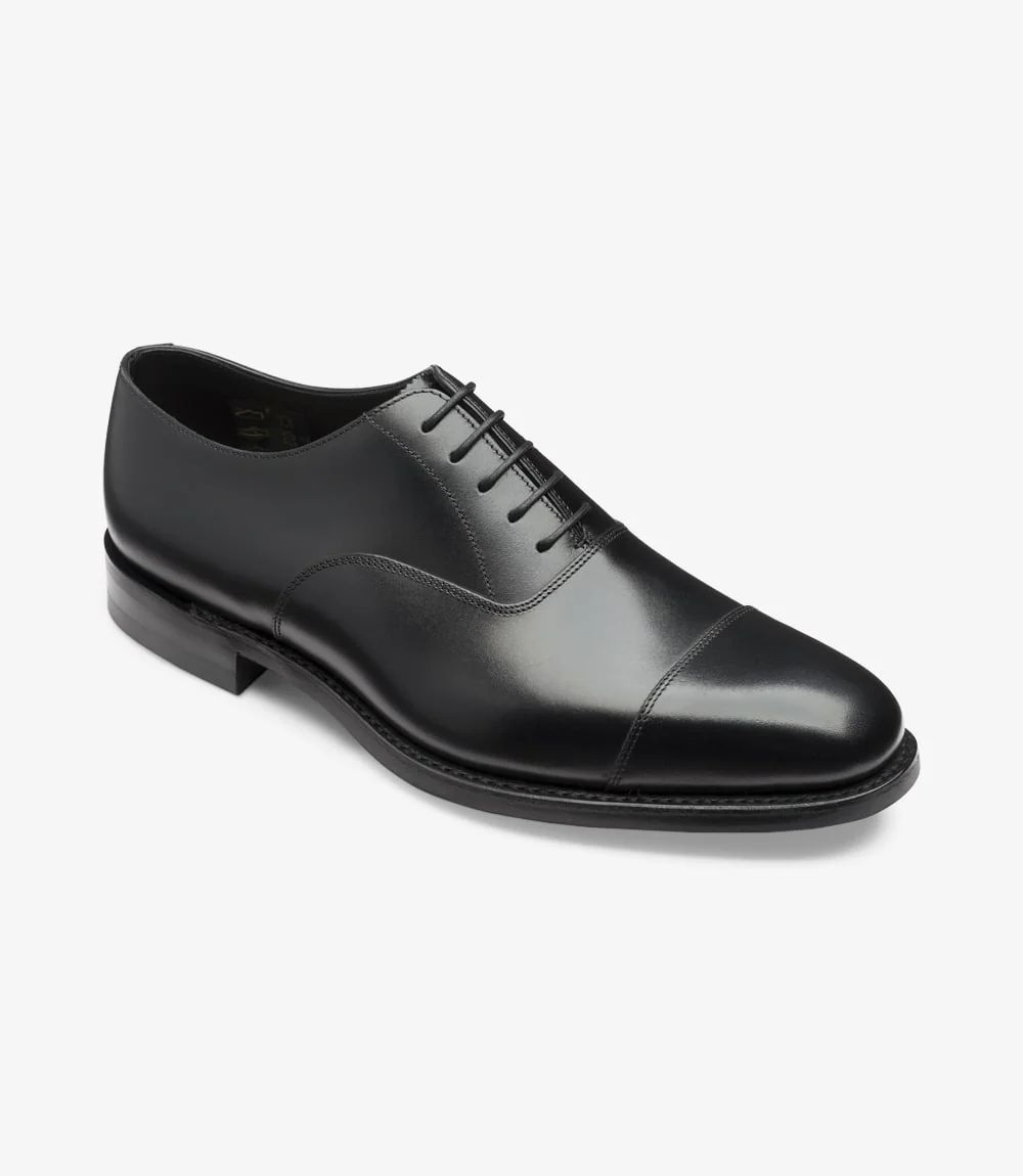 Loake Men's Aldwych Black Calf Rubber Sole (G-Fit)