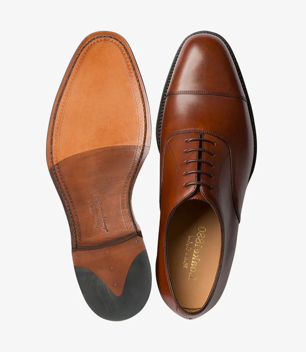 Loake Men's Aldwych Mahogany Calf