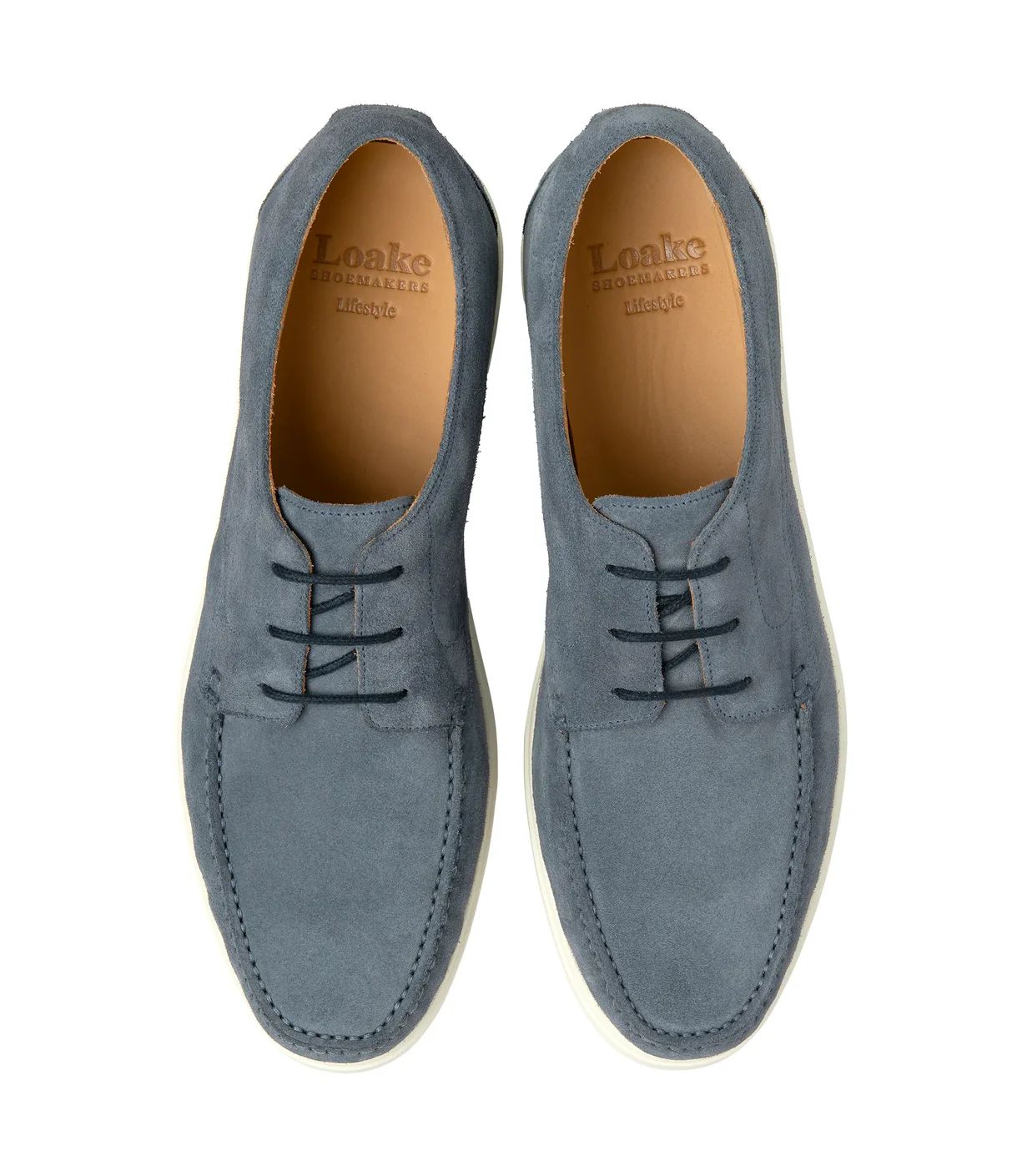Loake Men's Sardinia Light Blue Suede